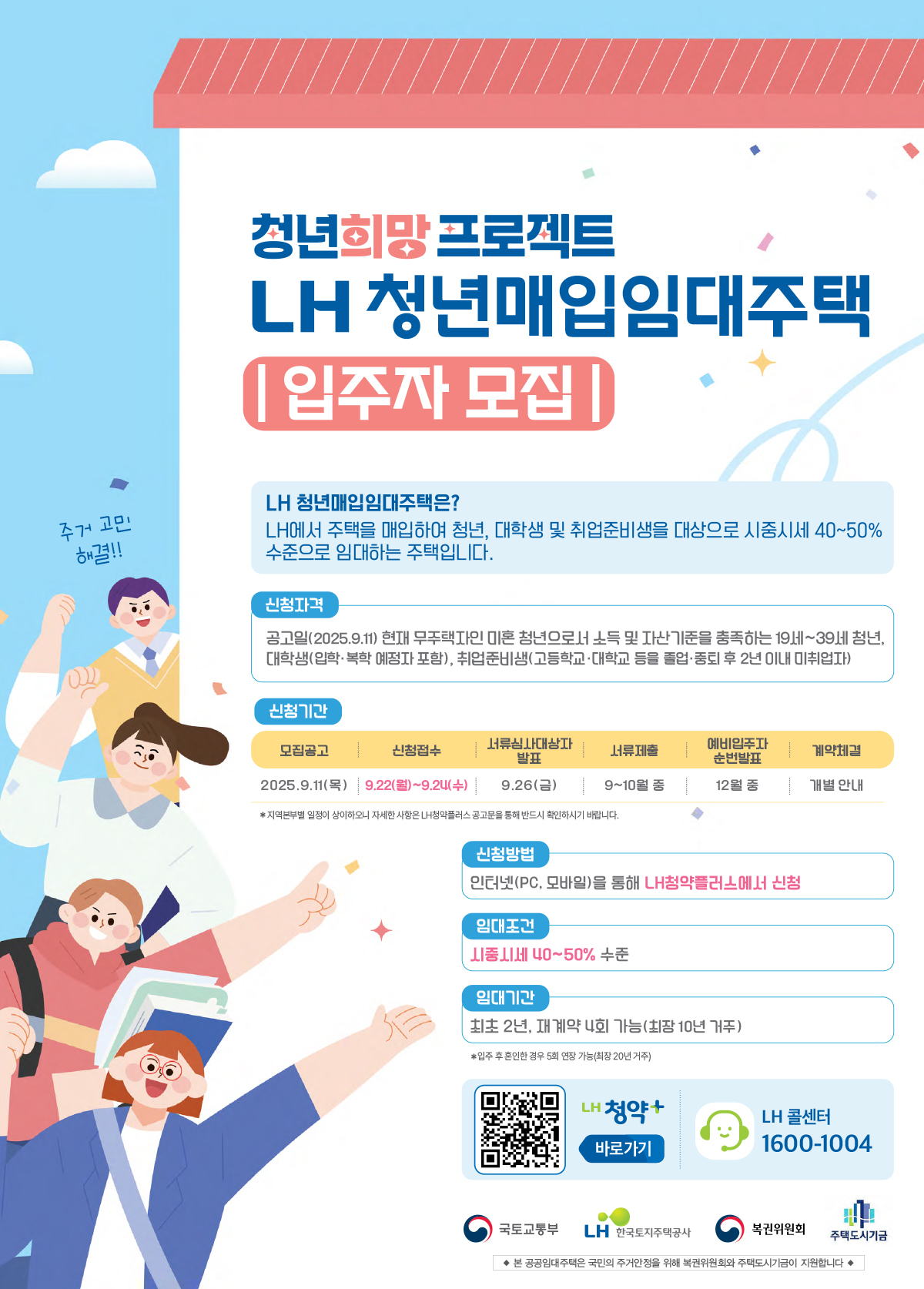 2025년 3차 청년 매입임대주택 입주자 모집